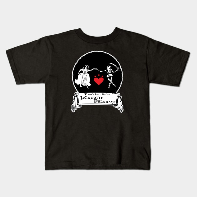 Jacquotte Delahaye Jolly Roger Kids T-Shirt by MBK